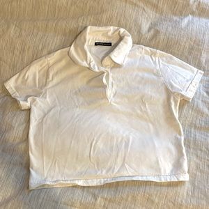 Brandy Melville cropped polo shirt